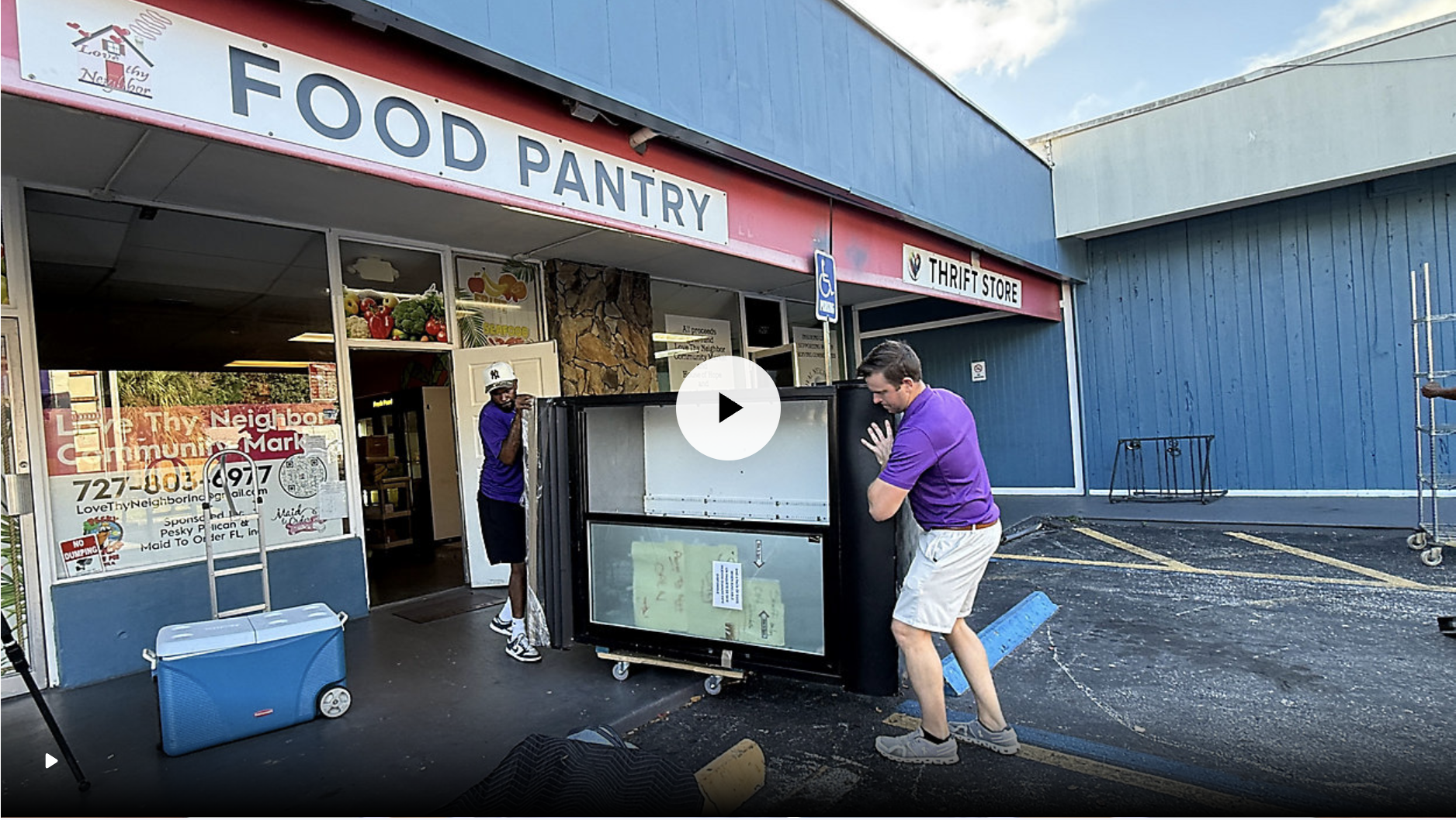 Screenshot of Bay News 9 Story about Love Thy Neighbor